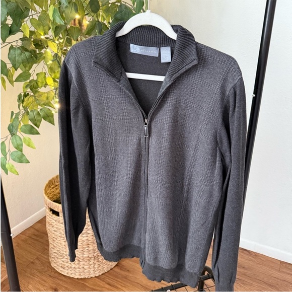 Oscar de la Renta VintageZip Up Sweater Size Large